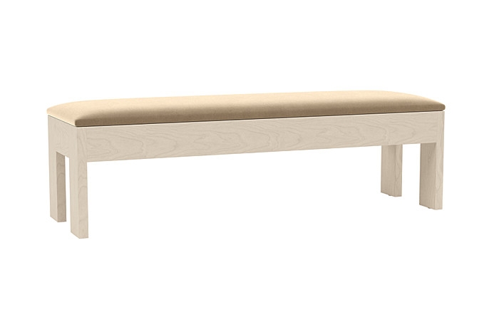 Cade Wood Framed Upholstered Storage Bench - Image 1