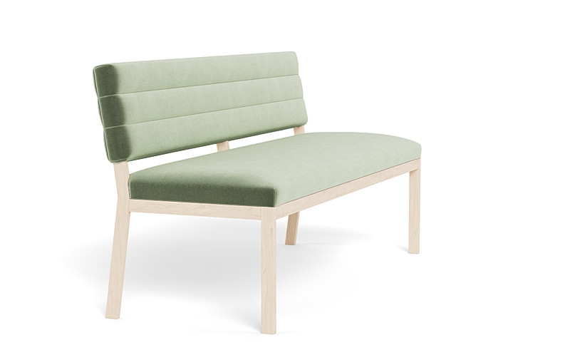 Nora Wood Framed Upholstered Bench - Image 1