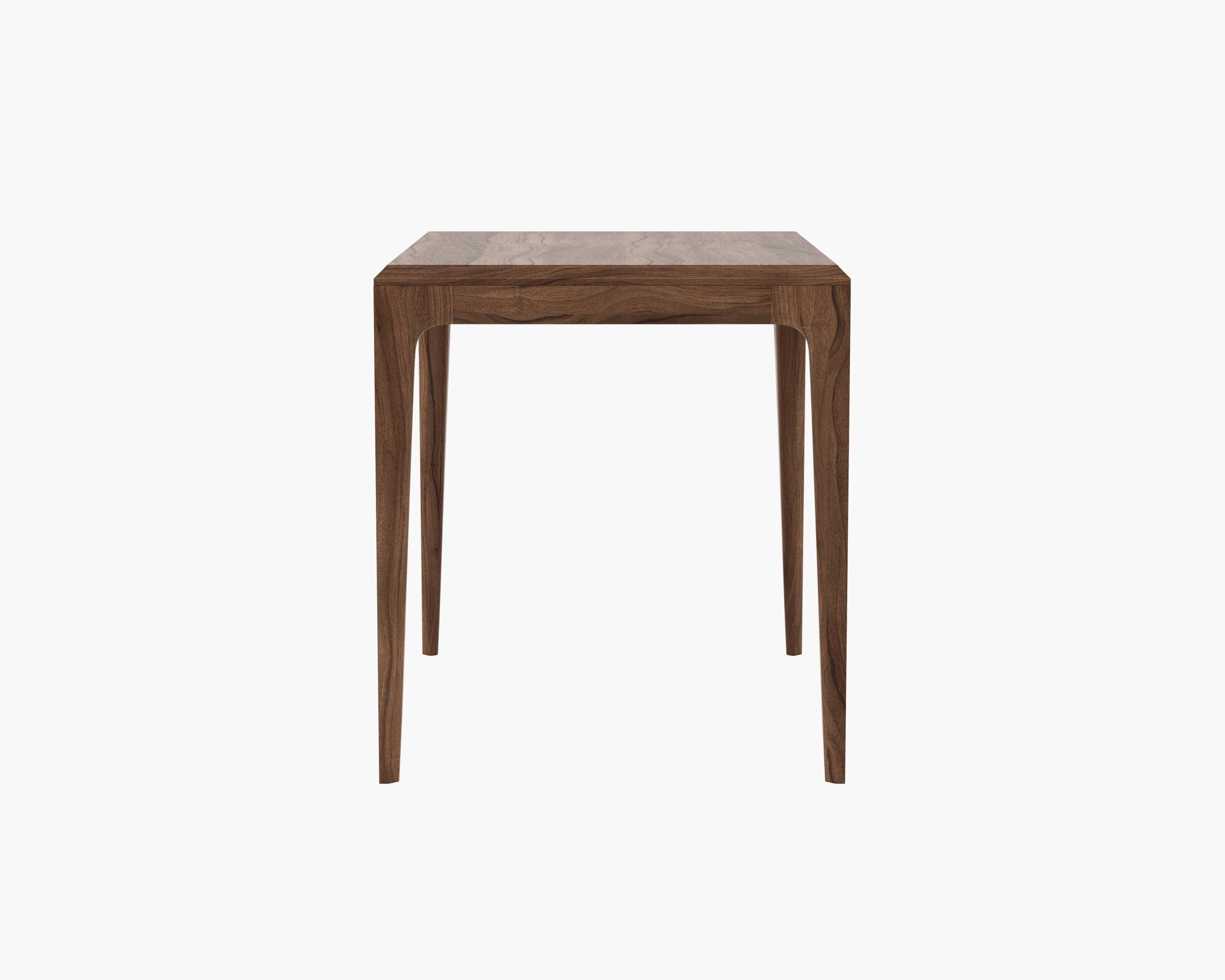 Linden White Oiled Walnut Side table - Image 2