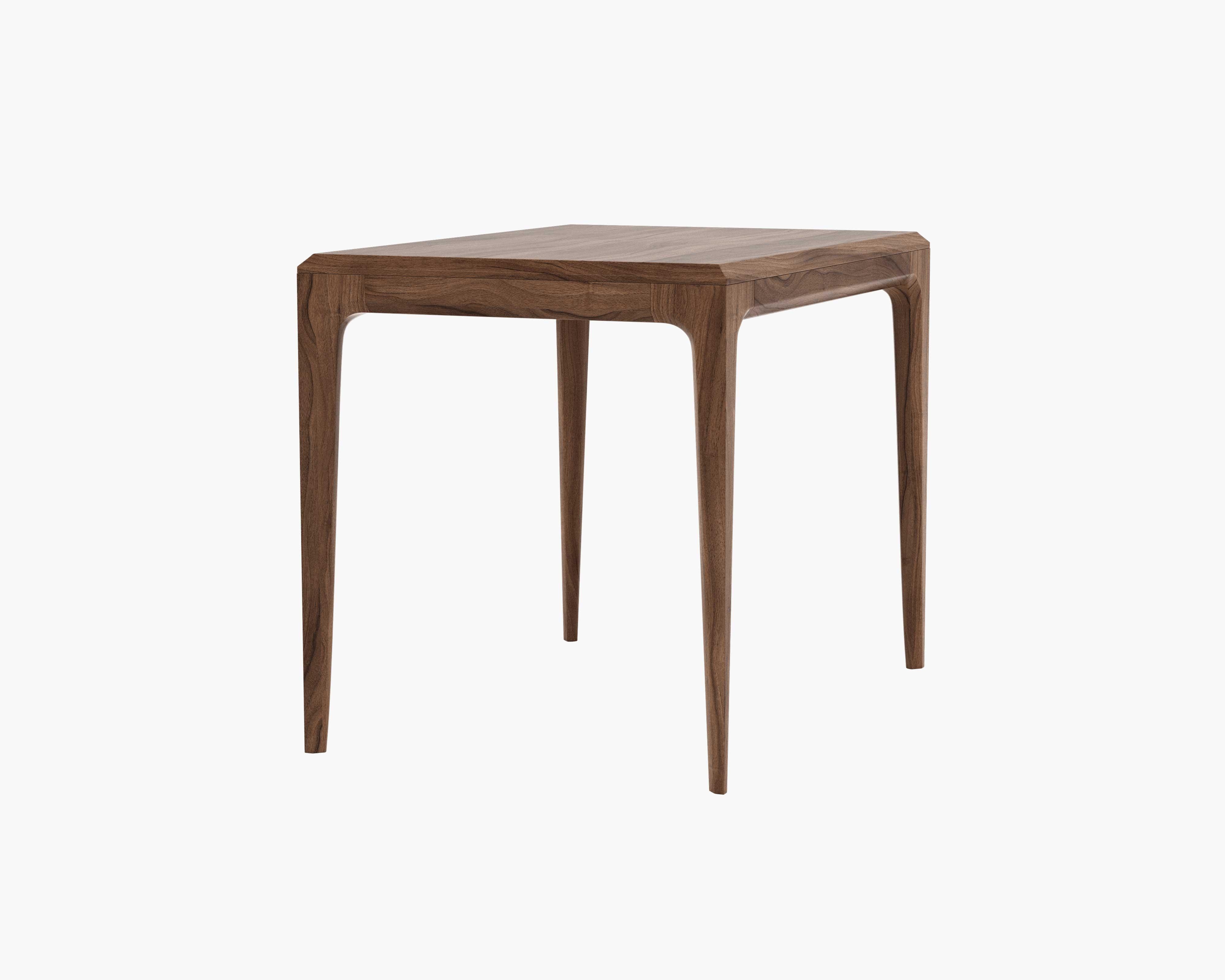Linden White Oiled Walnut Side table - Image 1