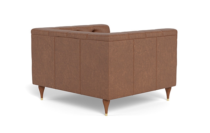 Ms. Chesterfield Leather Accent Chair by Apartment Therapy - Image 3