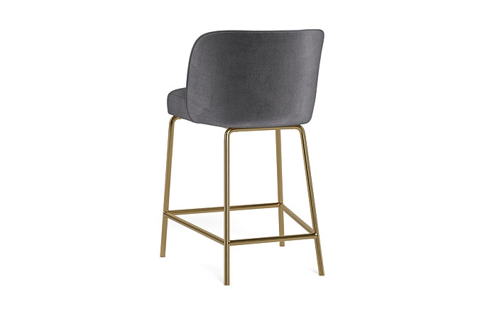 Graham Metal Framed Upholstered Counter Stool - Image 2