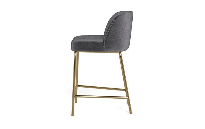 Graham Metal Framed Upholstered Counter Stool - Image 3