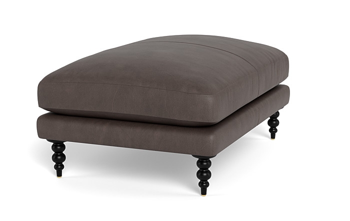 Maxwell Leather Ottoman - Image 4