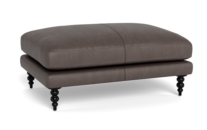 Maxwell Leather Ottoman - Image 3