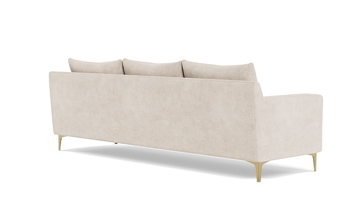 Sloan 3-Seat Sofa Down alternative fill, matte brass - Image 4