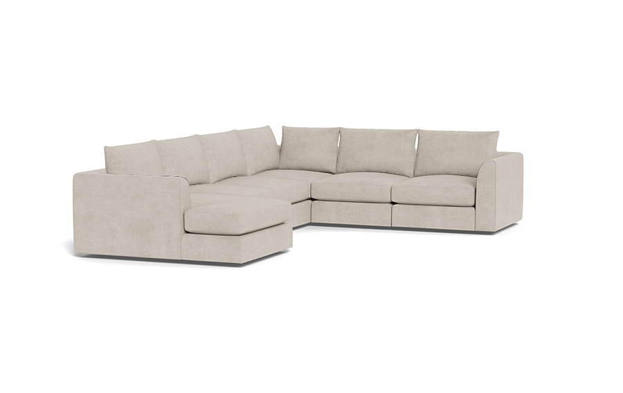 Beckham Modular 5-Seat Corner Left Chaise Sectional - Image 2