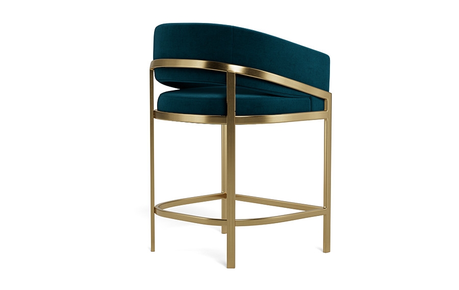 Mina Metal Framed Upholstered Stool - Image 2