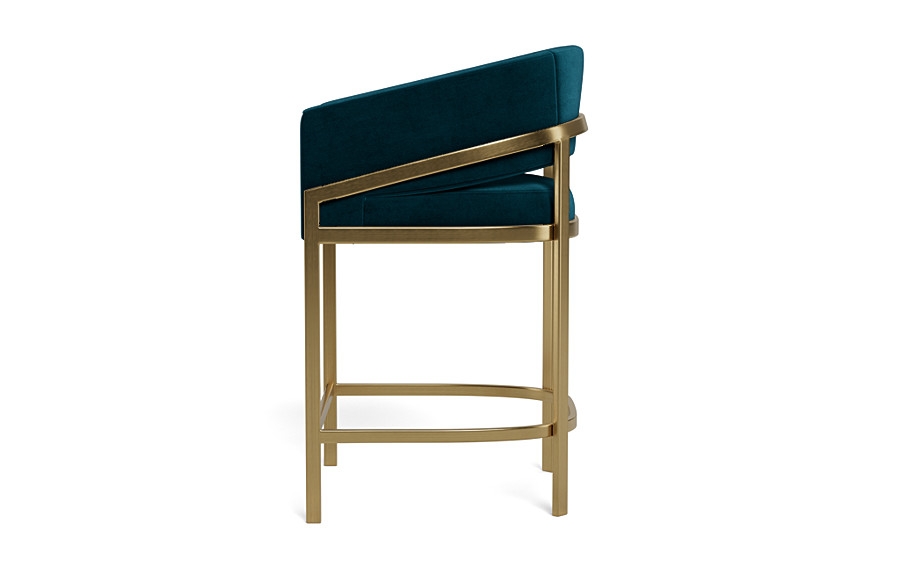 Mina Metal Framed Upholstered Stool - Image 3