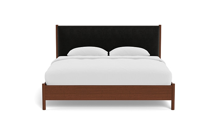 Percey Wood Framed Bed with Tufting Option - Image 0