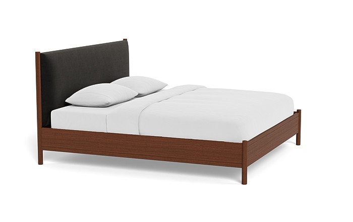 Percey Wood Framed Bed with Tufting Option - Image 4