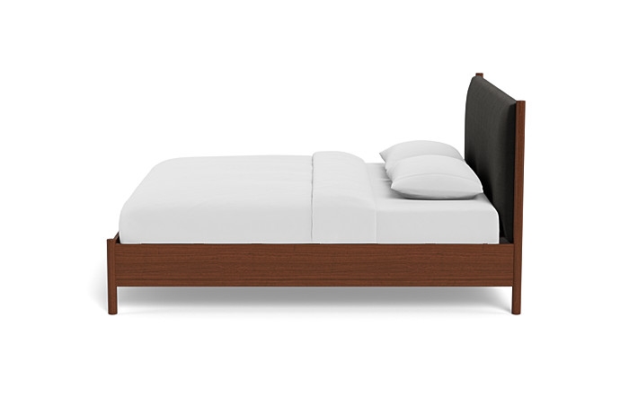 Percey Wood Framed Bed with Tufting Option - Image 1