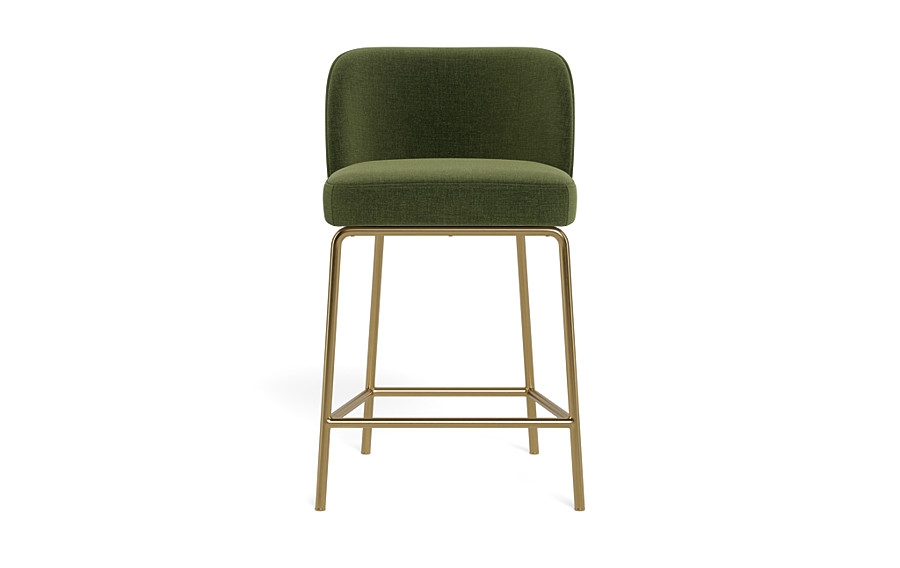 Graham Metal Framed Upholstered Counter Stool - Image 0