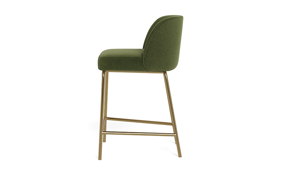 Graham Metal Framed Upholstered Counter Stool - Image 4