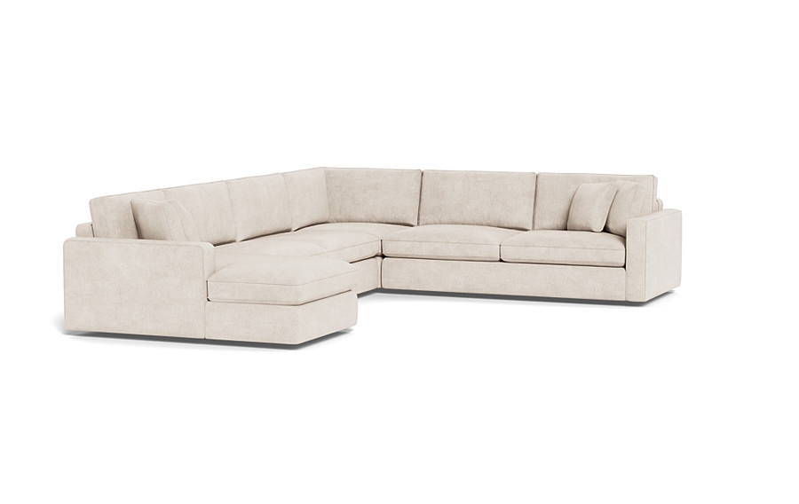 James 4-Piece 5-Seat Corner Chaise Sectional Left - Image 1