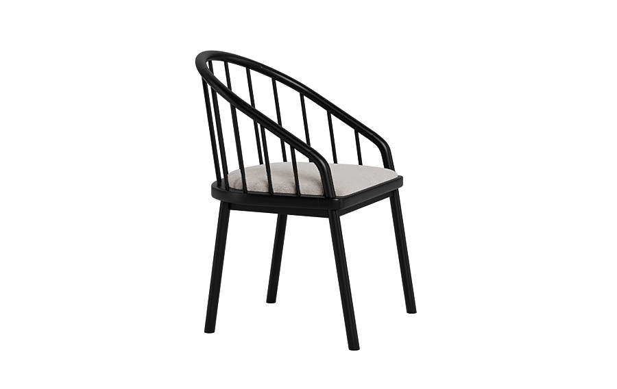 Alten Wood Framed Upholstered Seat Chair - Image 3