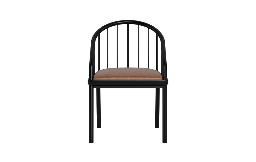 Alten Leather Wood Framed Upholstered Seat Chair - Image 0