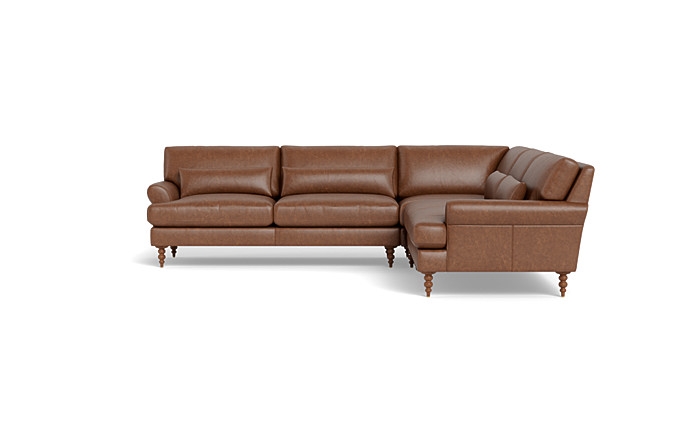 Maxwell Leather Corner 4-Seat Sectional Sofa by Apartment Therapy - Image 1