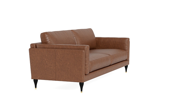 Gaby Leather 2-Seat Sofa - Image 1
