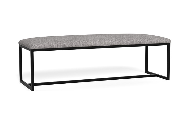 Fritz Metal Framed Upholstered Bench - Image 4