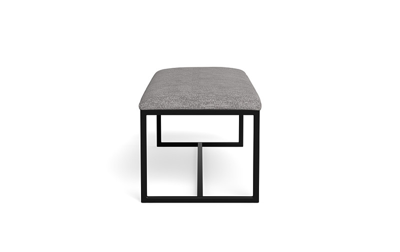 Fritz Metal Framed Upholstered Bench - Image 3