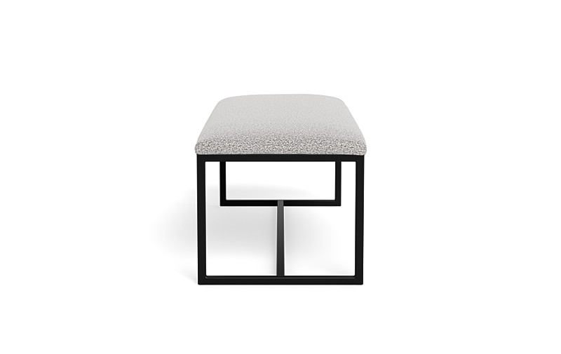 Fritz Metal Framed Upholstered Bench - Image 3