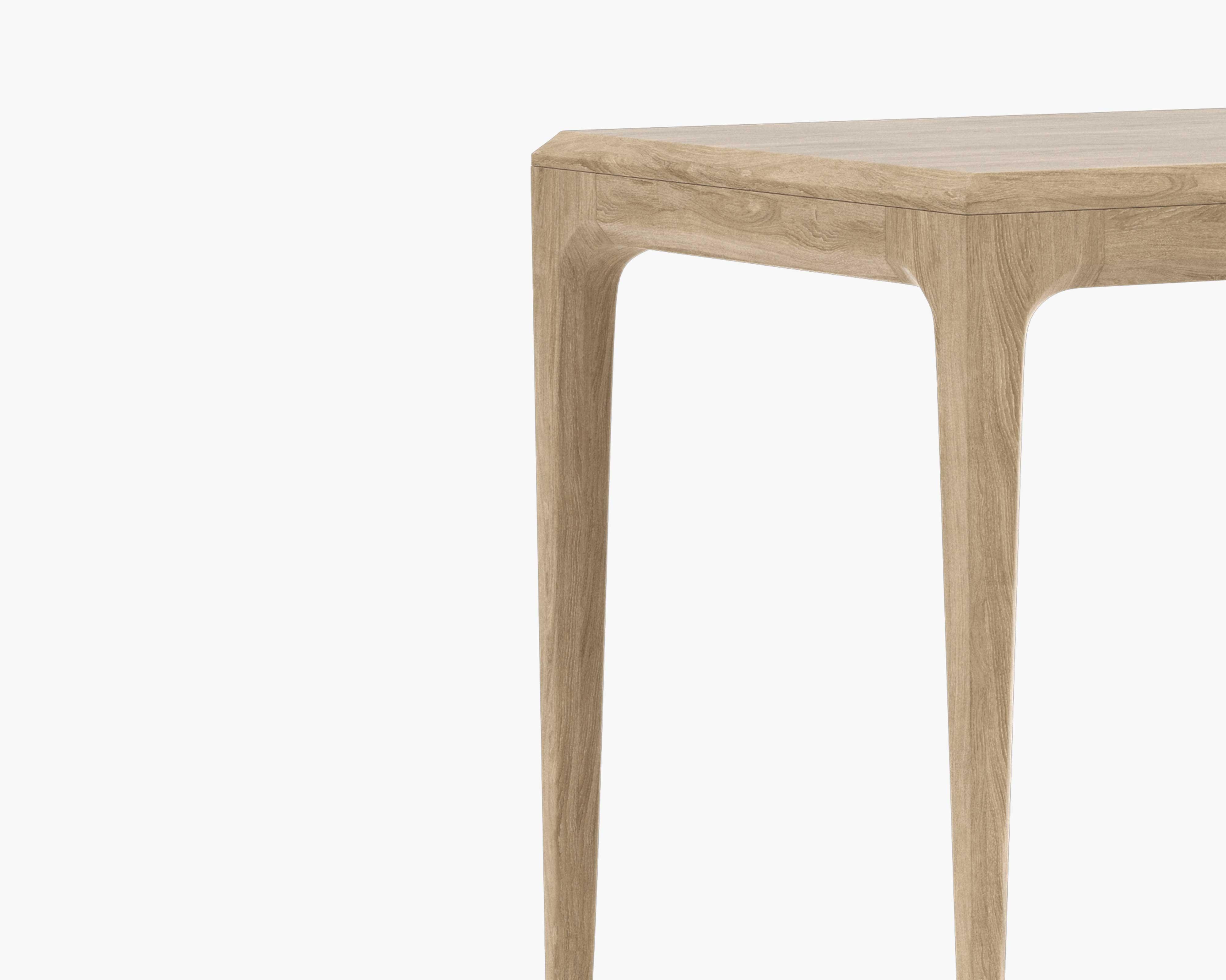 Linden White Wash Oak Side table - Image 3