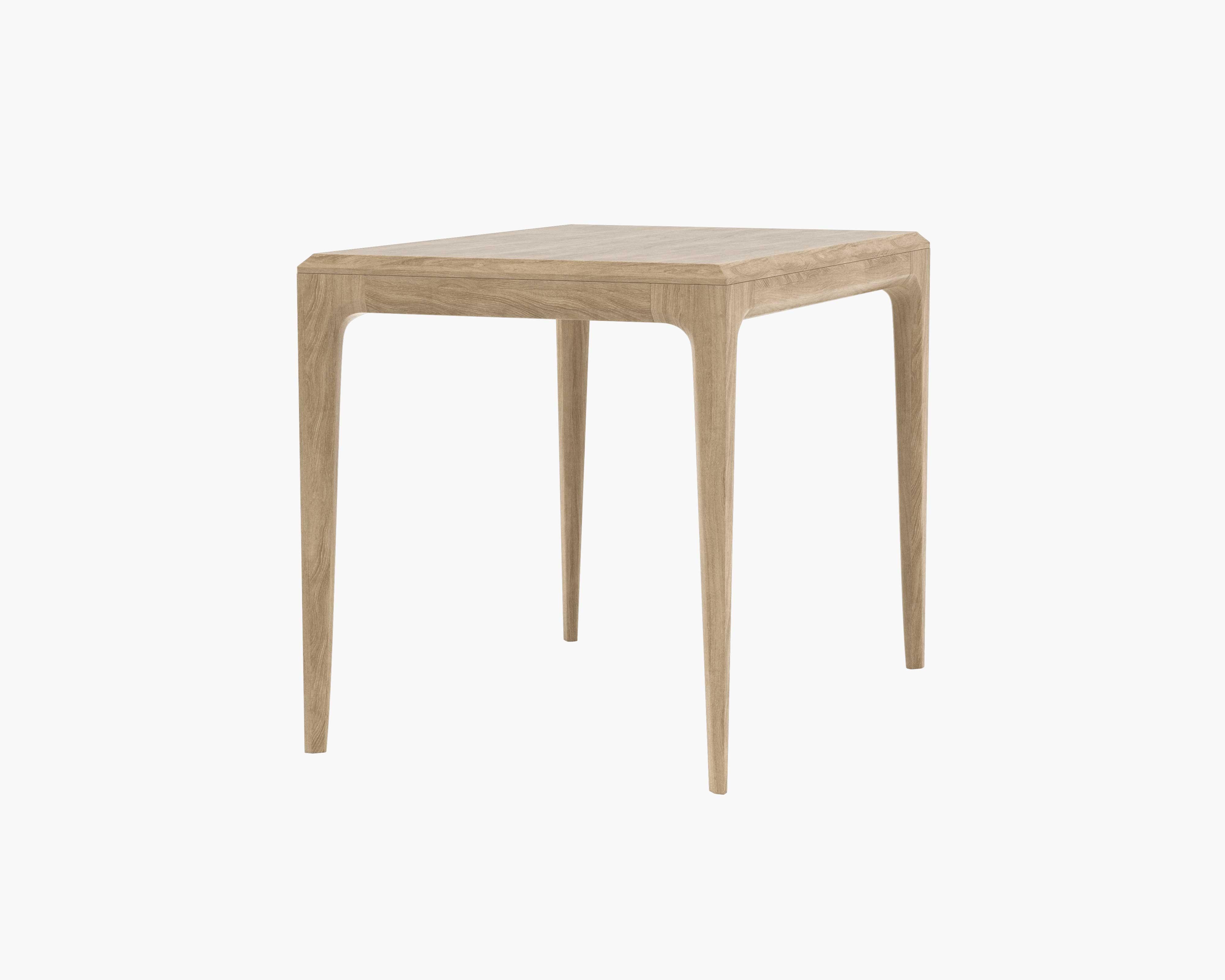 Linden White Wash Oak Side table - Image 1