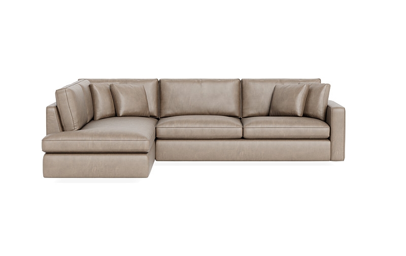 James Leather 3-Seat Left Bumper Sectional - Image 2