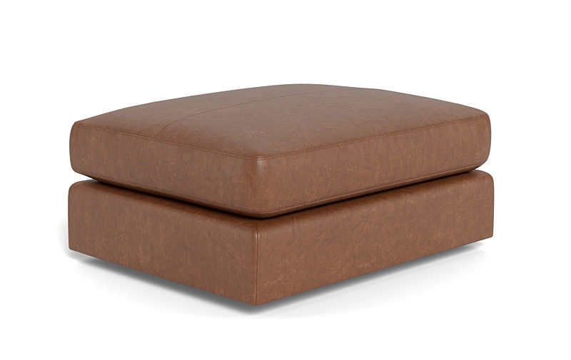 Beckham Leather Modular Rectangle Ottoman - Image 1