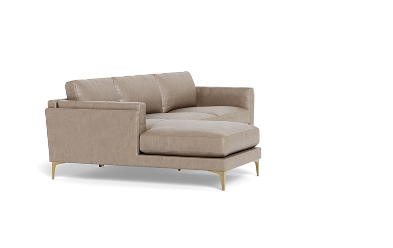 Gaby Leather 3-Seat  Chaise Sectional - Image 3
