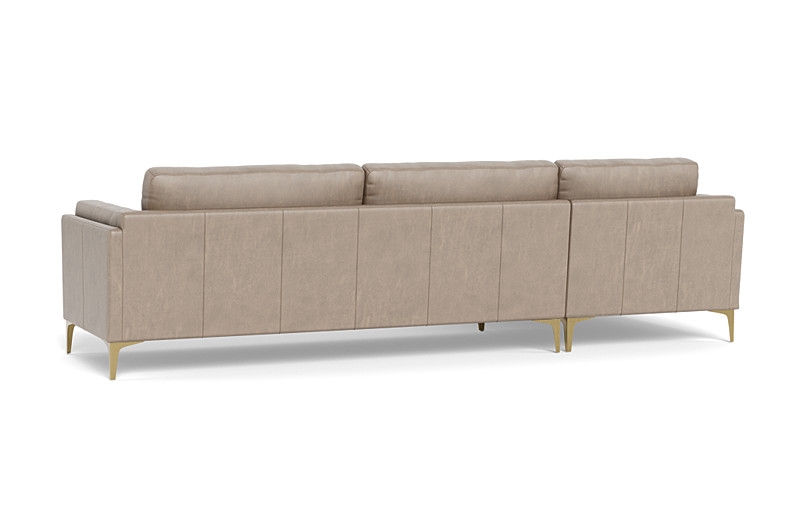 Gaby Leather 3-Seat  Chaise Sectional - Image 4