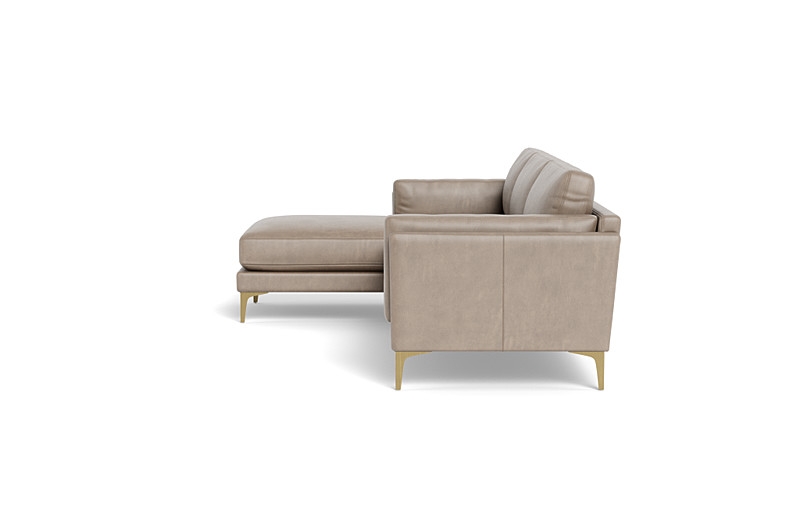 Gaby Leather 3-Seat  Chaise Sectional - Image 2
