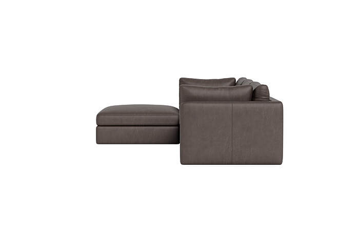 Tatum Leather Modular 3-Seat Chaise Sectional - Image 3
