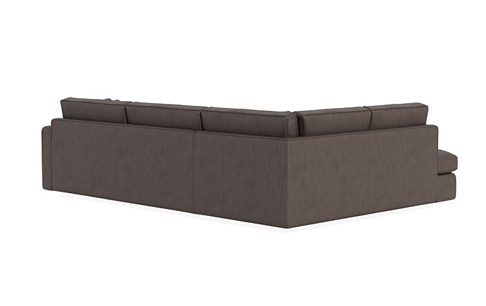 James Leather 3-Seat Left Bumper Sectional - Image 3