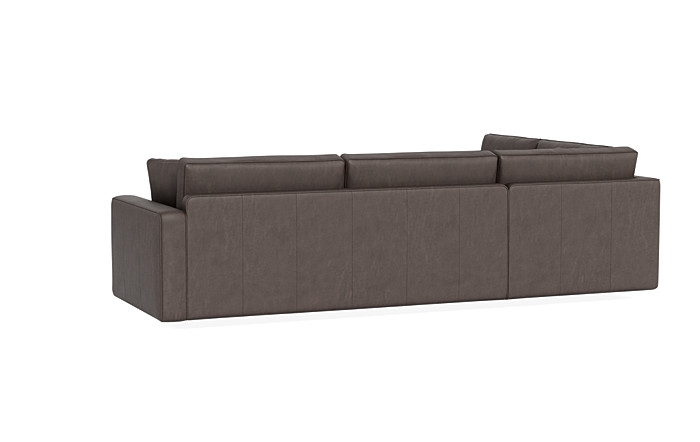 James Leather 3-Seat Left Bumper Sectional - Image 1