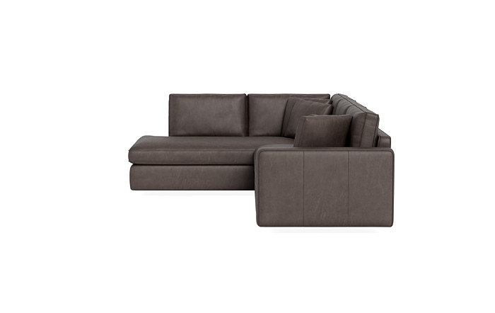 James Leather 3-Seat Left Bumper Sectional - Image 4