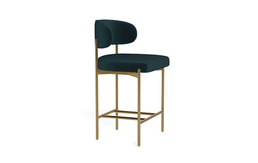 Hollis Metal Framed Upholstered Counter Stool - Image 3