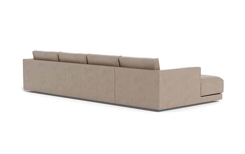 Lukas Leather 4-Seat Left Chaise Sectional - Image 4