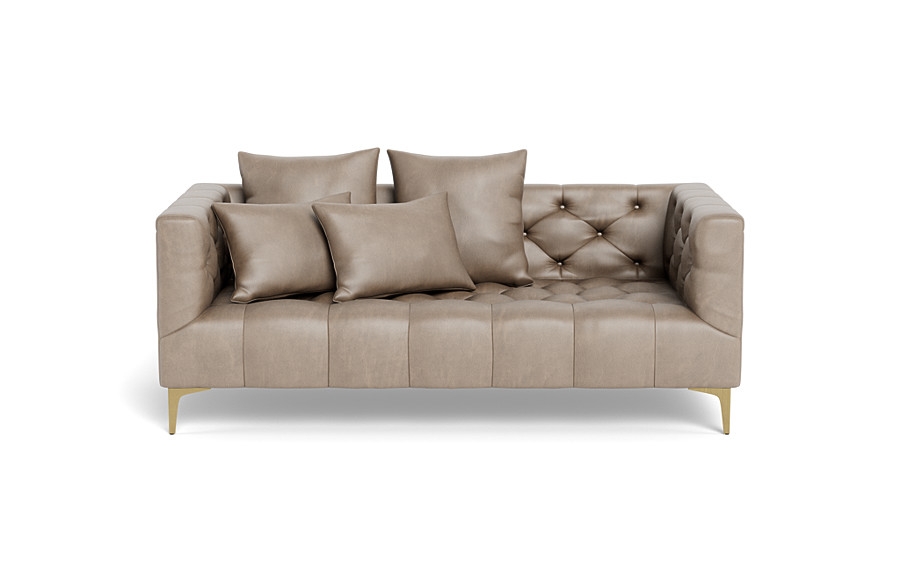 Ms. Chesterfield Leather Loveseat - Image 0