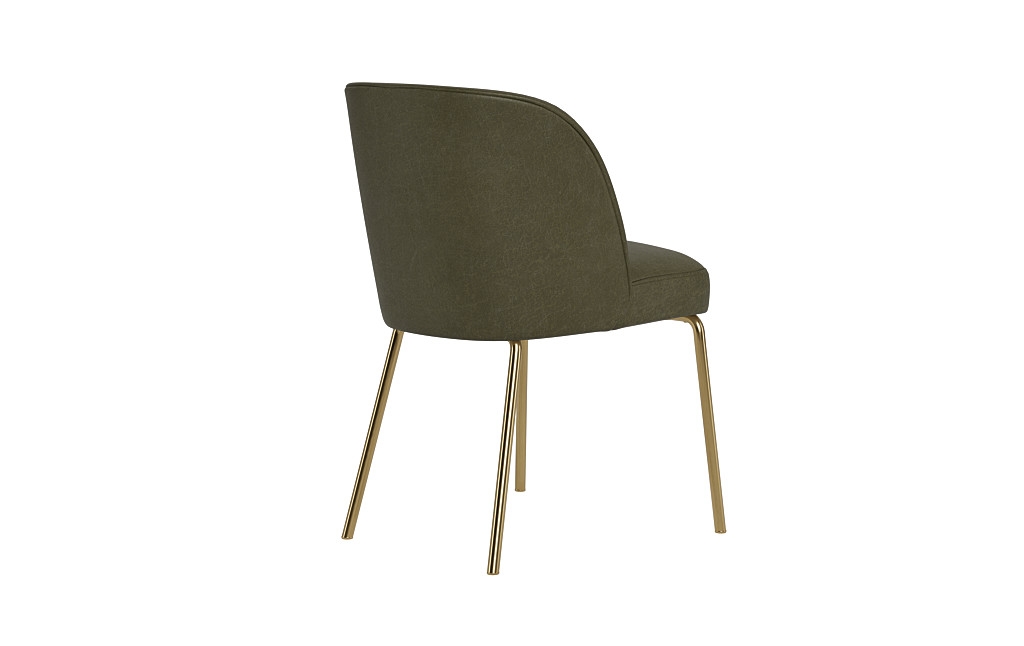 Graham Leather Metal Framed Upholstered Chair - Image 2