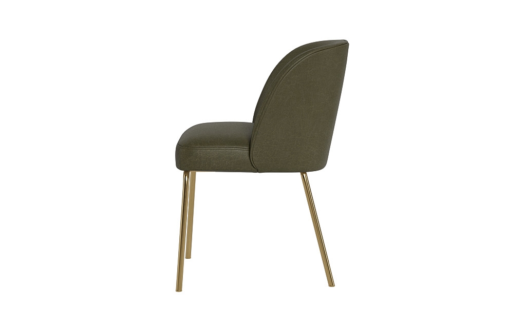Graham Leather Metal Framed Upholstered Chair - Image 1
