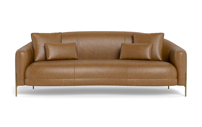 Fiona Leather 3-Seat Sofa - Image 0