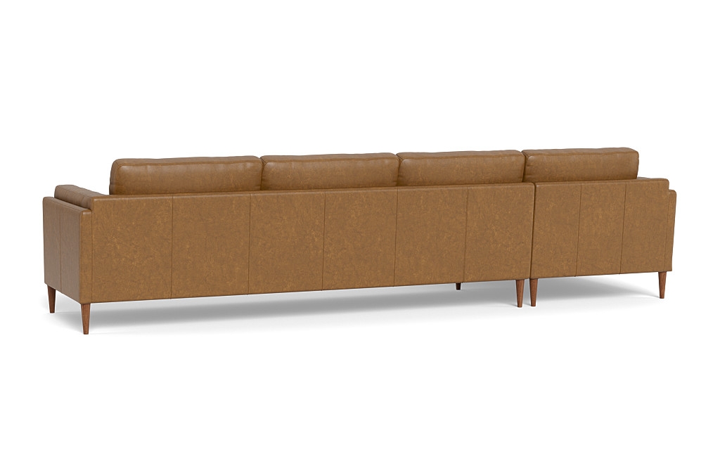Gaby Leather 4-Seat  Chaise Sectional - Image 2