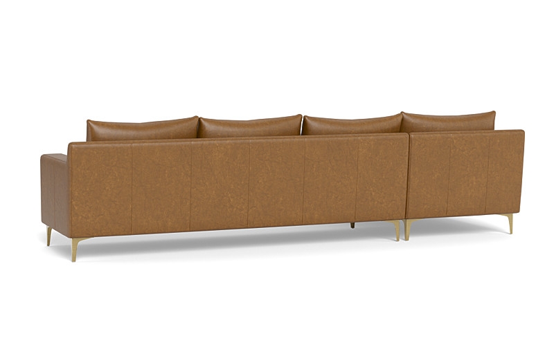 Sloan Leather 4-Seat  Chaise Sectional - Image 4