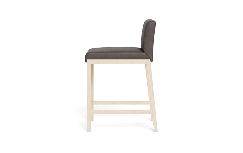 Callen Leather Wood Framed Upholstered Stool - Image 3