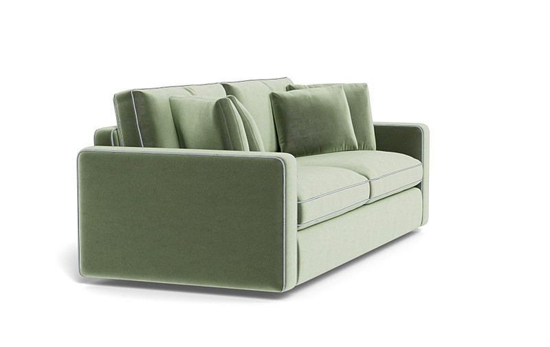 James 2-Seat Sofa with Contrast Piping - Image 2