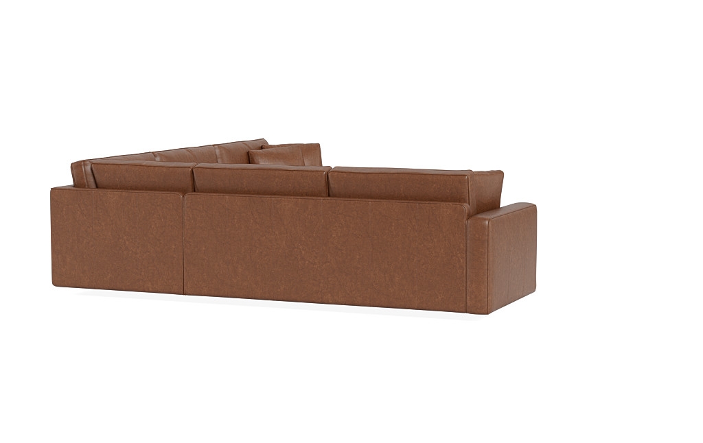James Leather 3-Piece 4-Seat Corner Sectional - Image 4