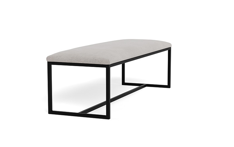 Fritz Metal Framed Upholstered Bench - Image 3