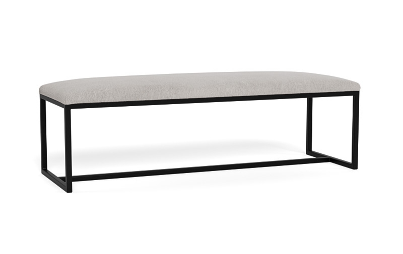 Fritz Metal Framed Upholstered Bench - Image 1